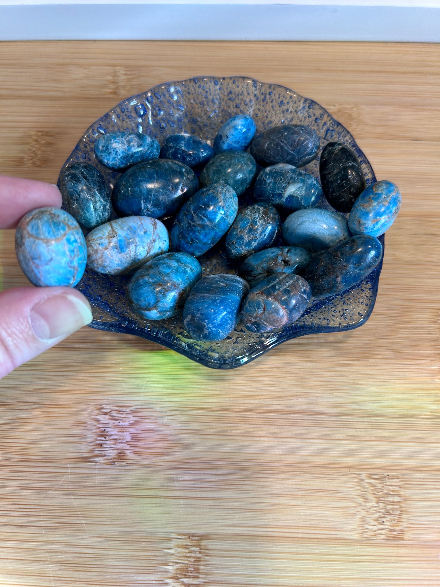 Blue Apatite Tumble