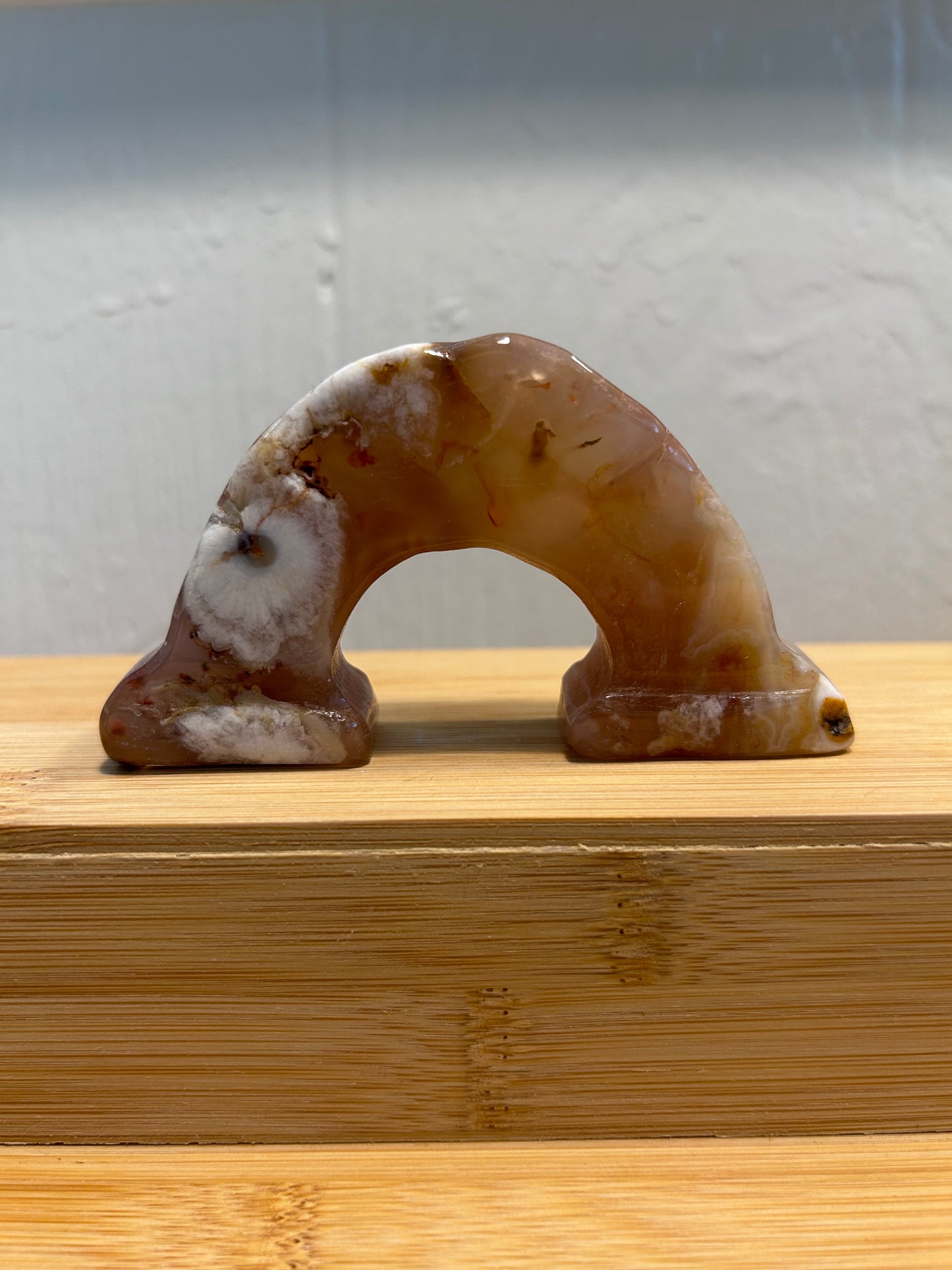 Rainbow Carving | Flower Agate