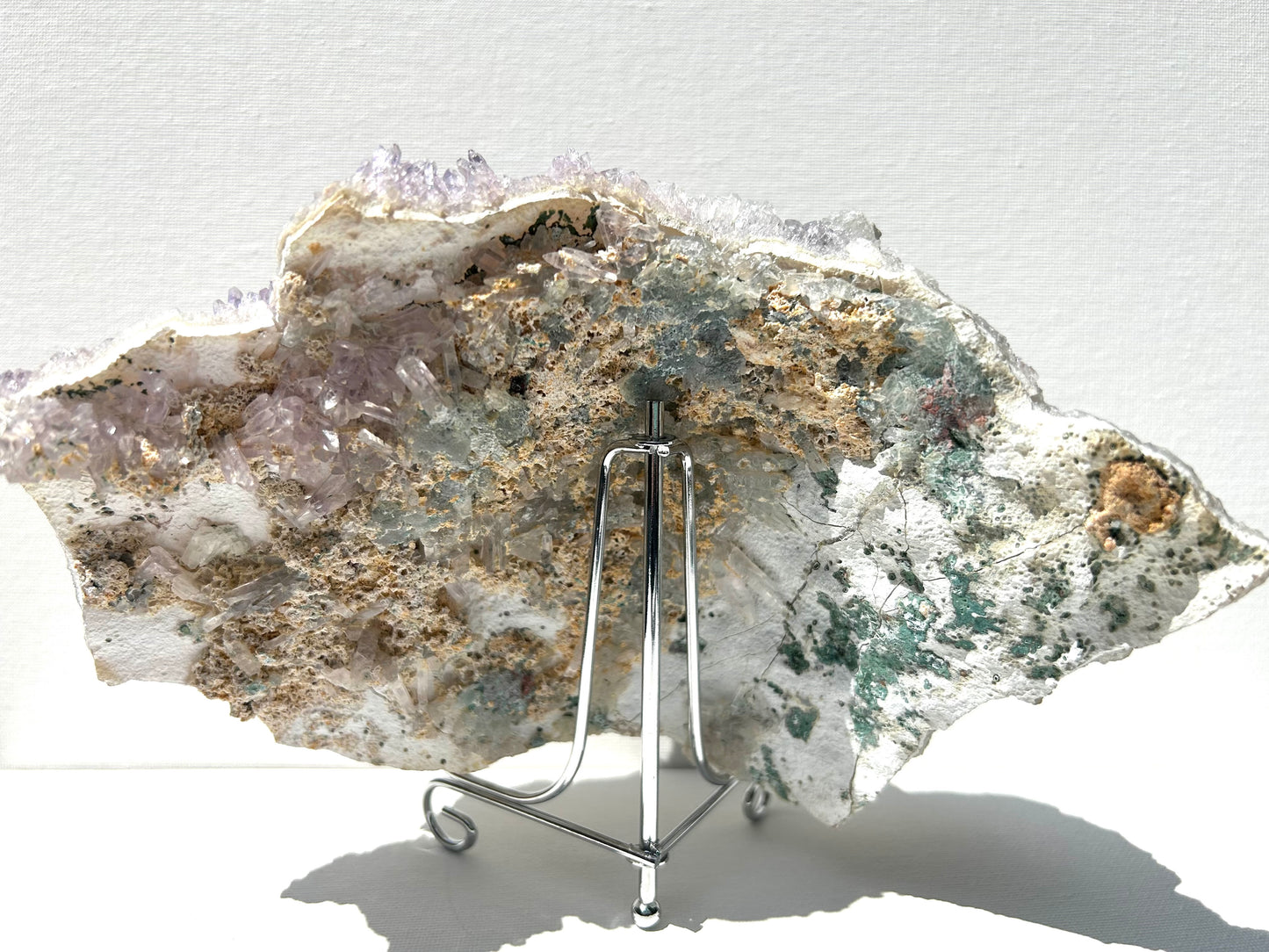 Large Brazilian Flower Amethyst Specimen