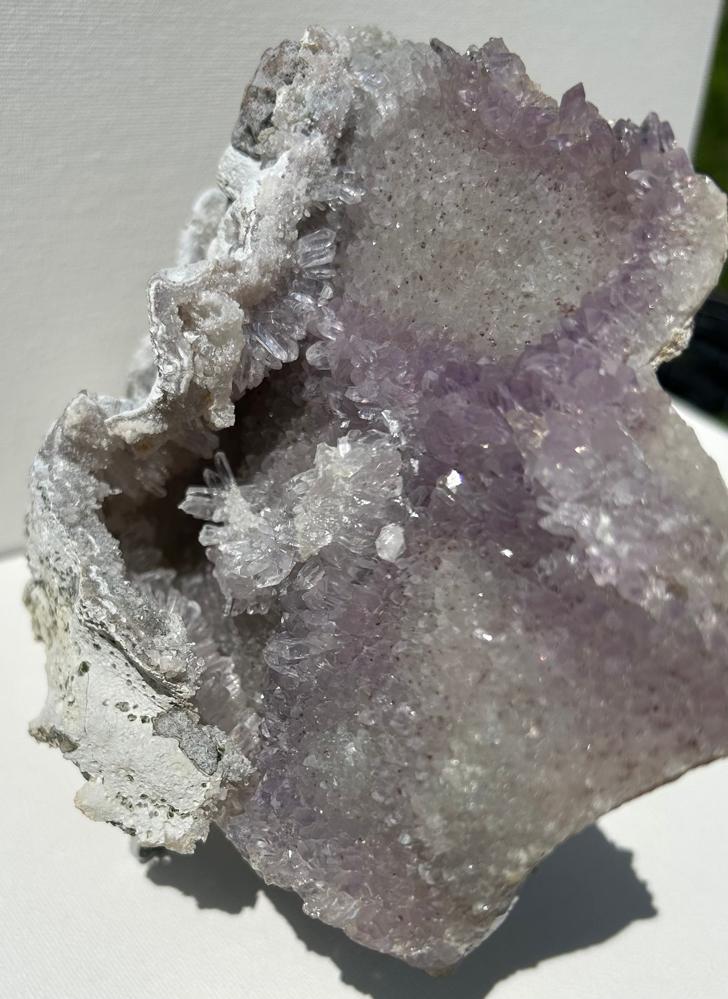 Large Brazilian Flower Amethyst Specimen