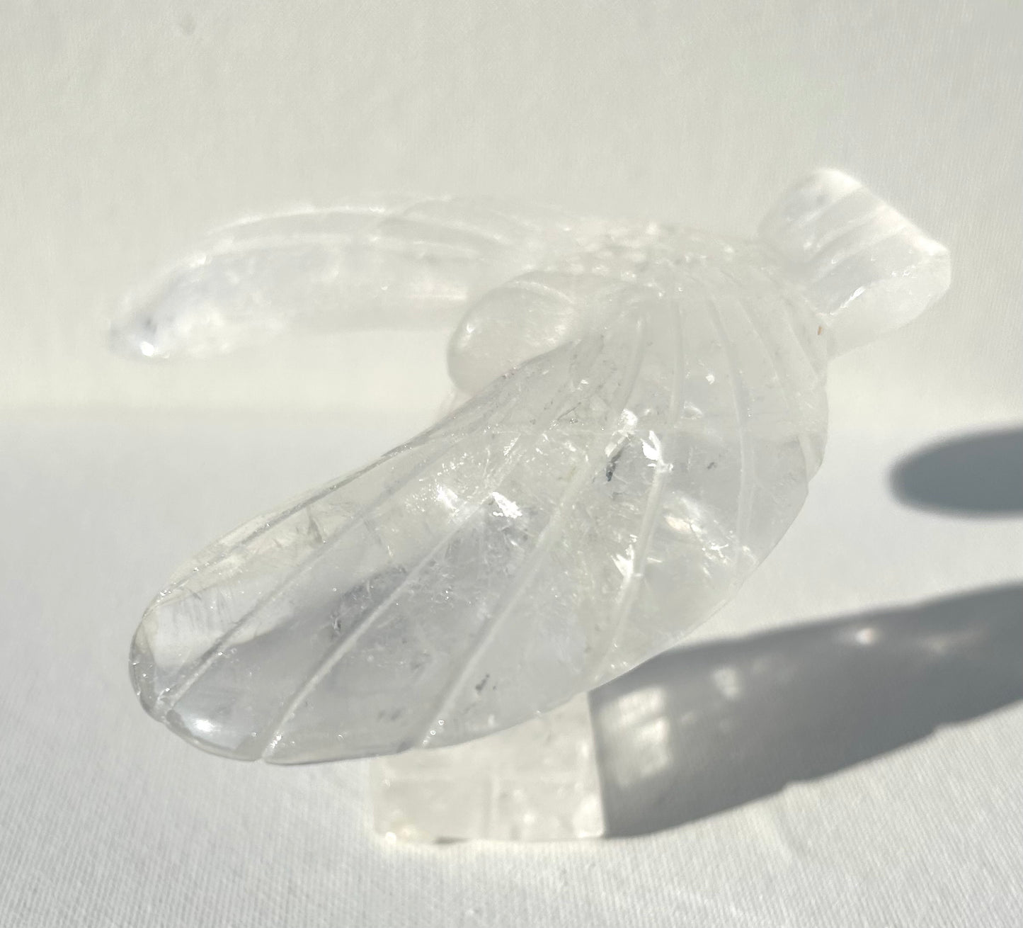 Clear Quartz Eagle Balance Bird with Stand