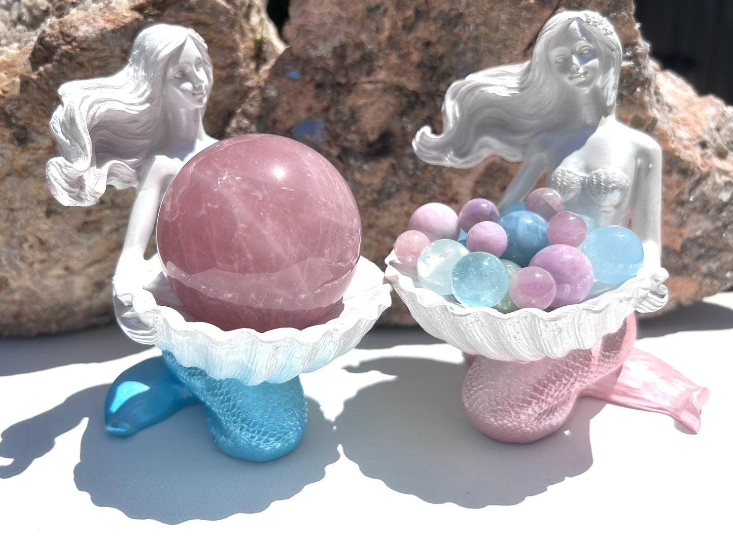 Mermaid Sphere & Crystal Holder