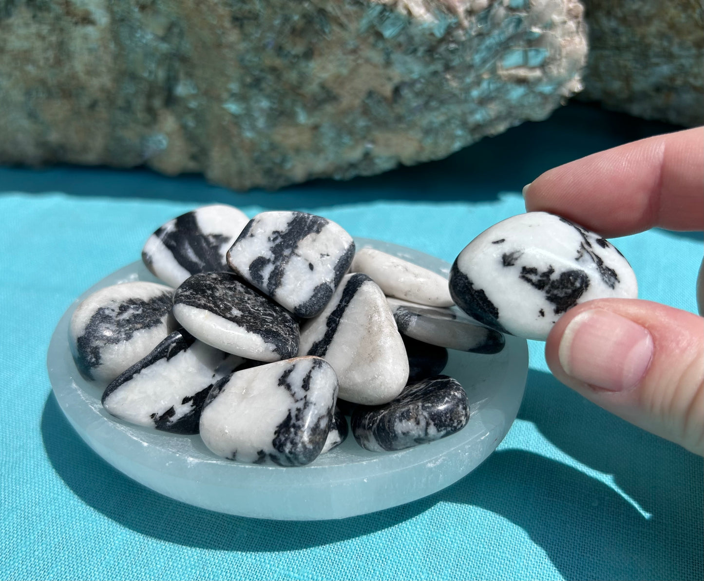 Zebra Jasper Tumble