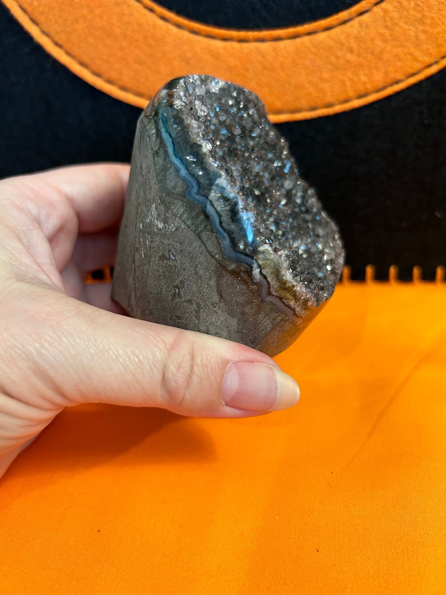 Black Amethyst Cut Base