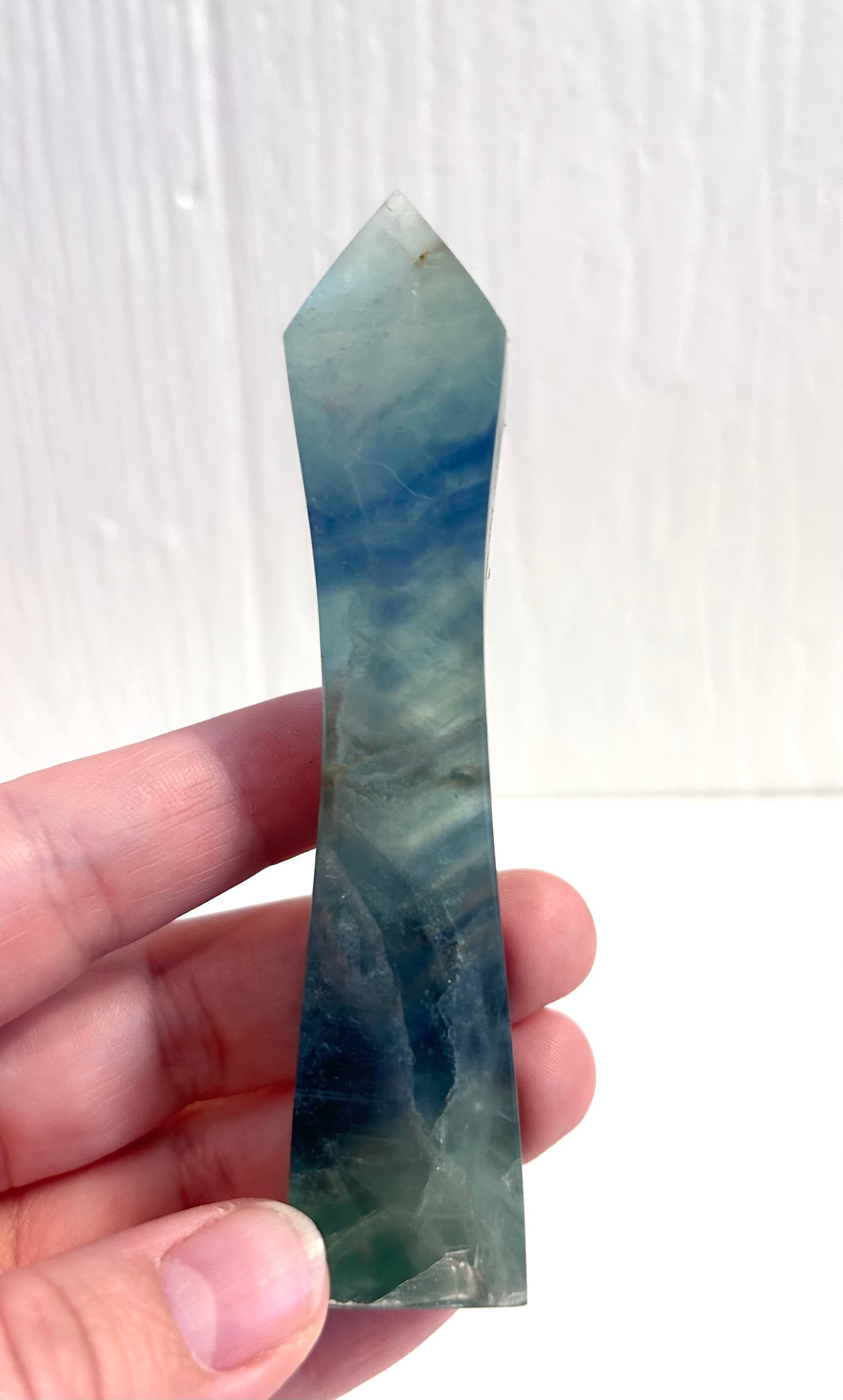 Blue & Green Fluorite Tower | B
