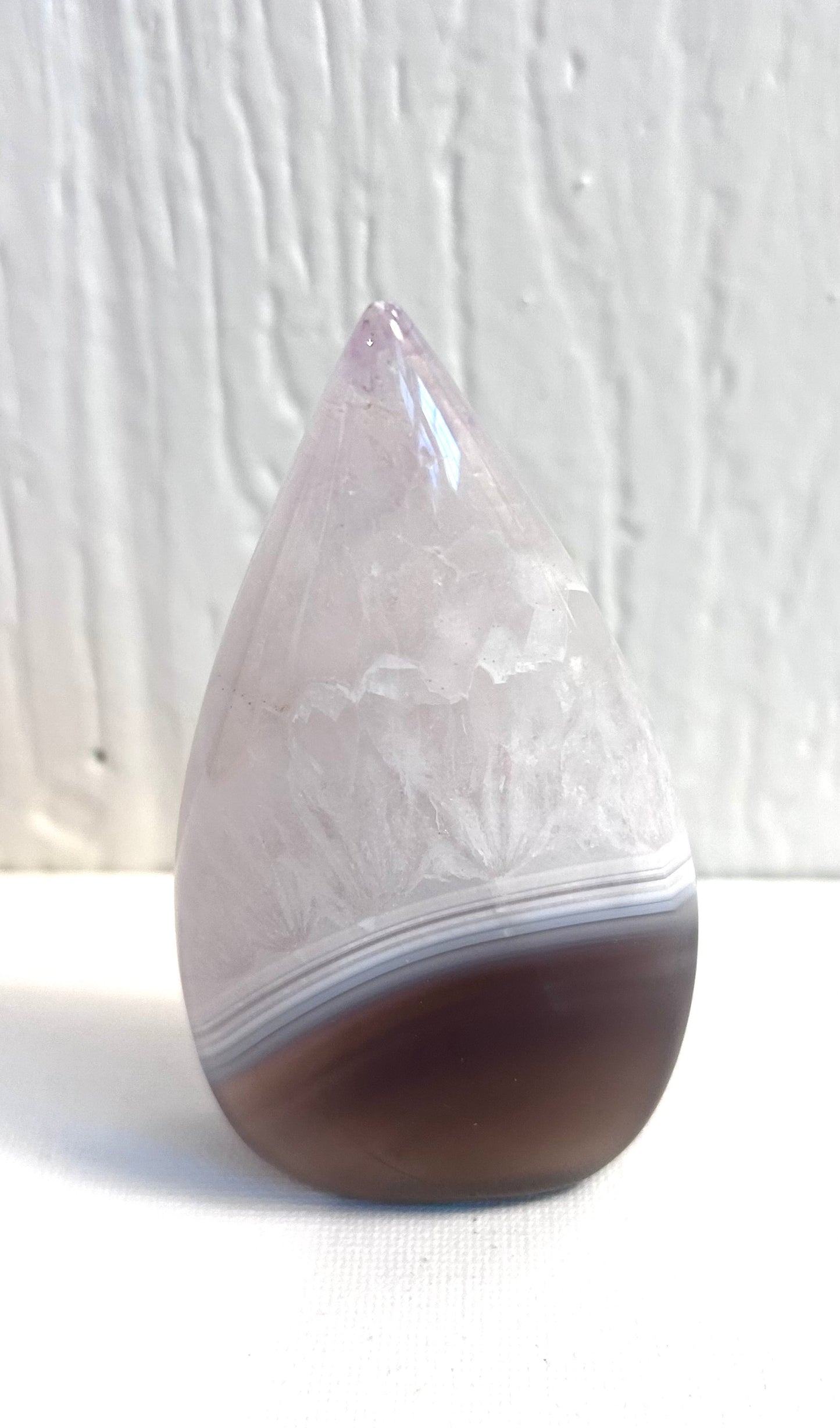 Agate & Quartz Tear Drop Free Form | C
