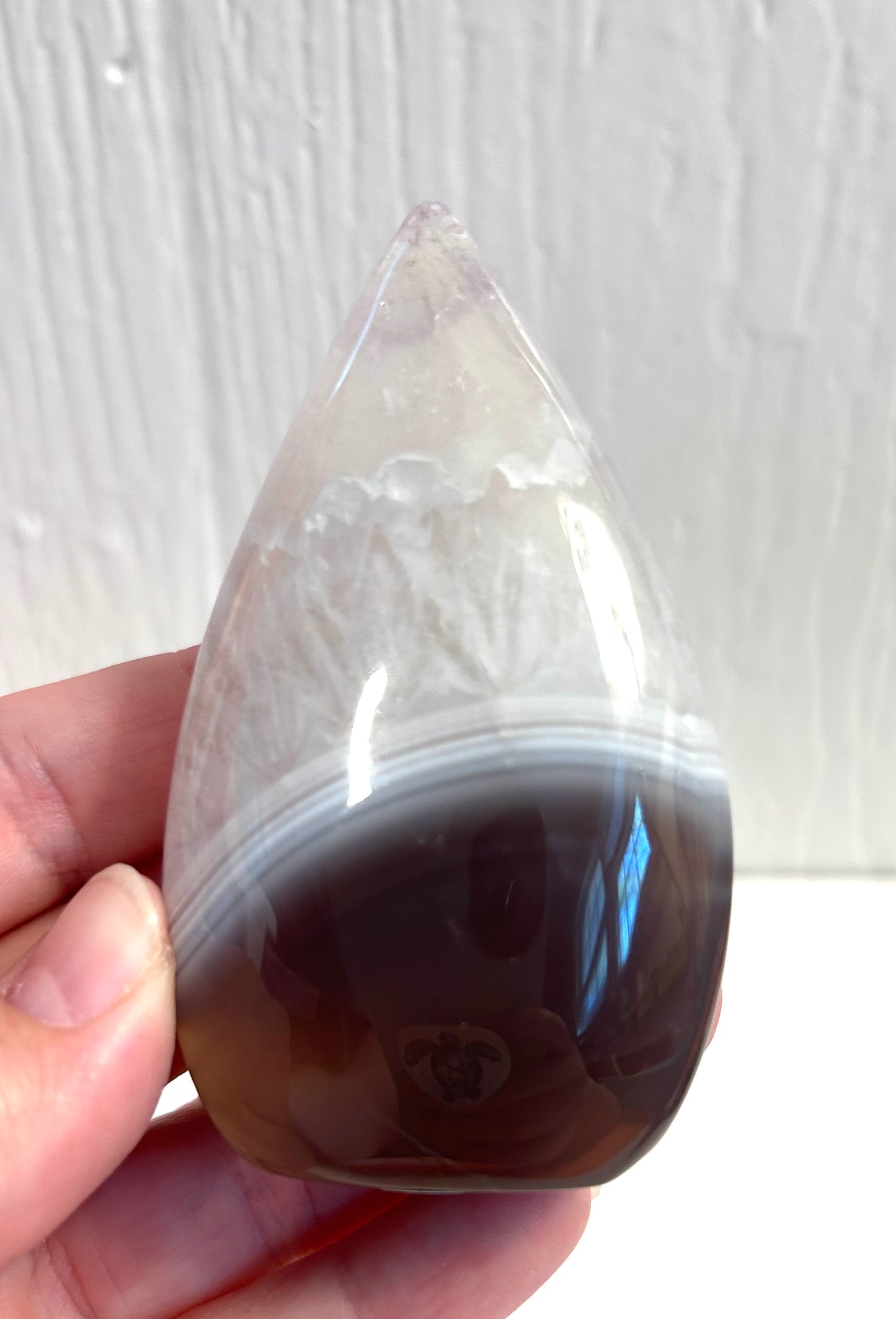 Agate & Quartz Tear Drop Free Form | C