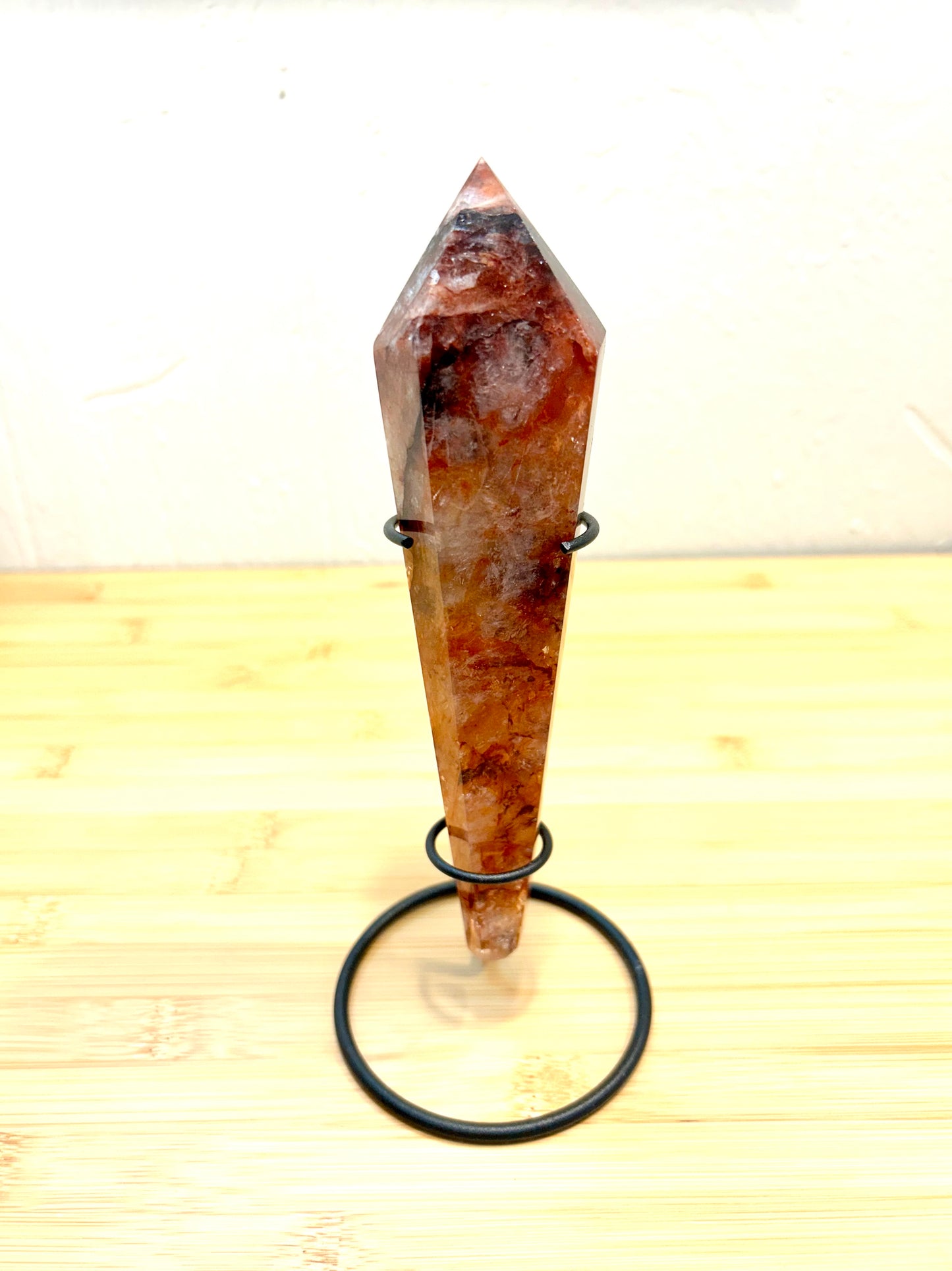 Fire Quartz Wand with Stand