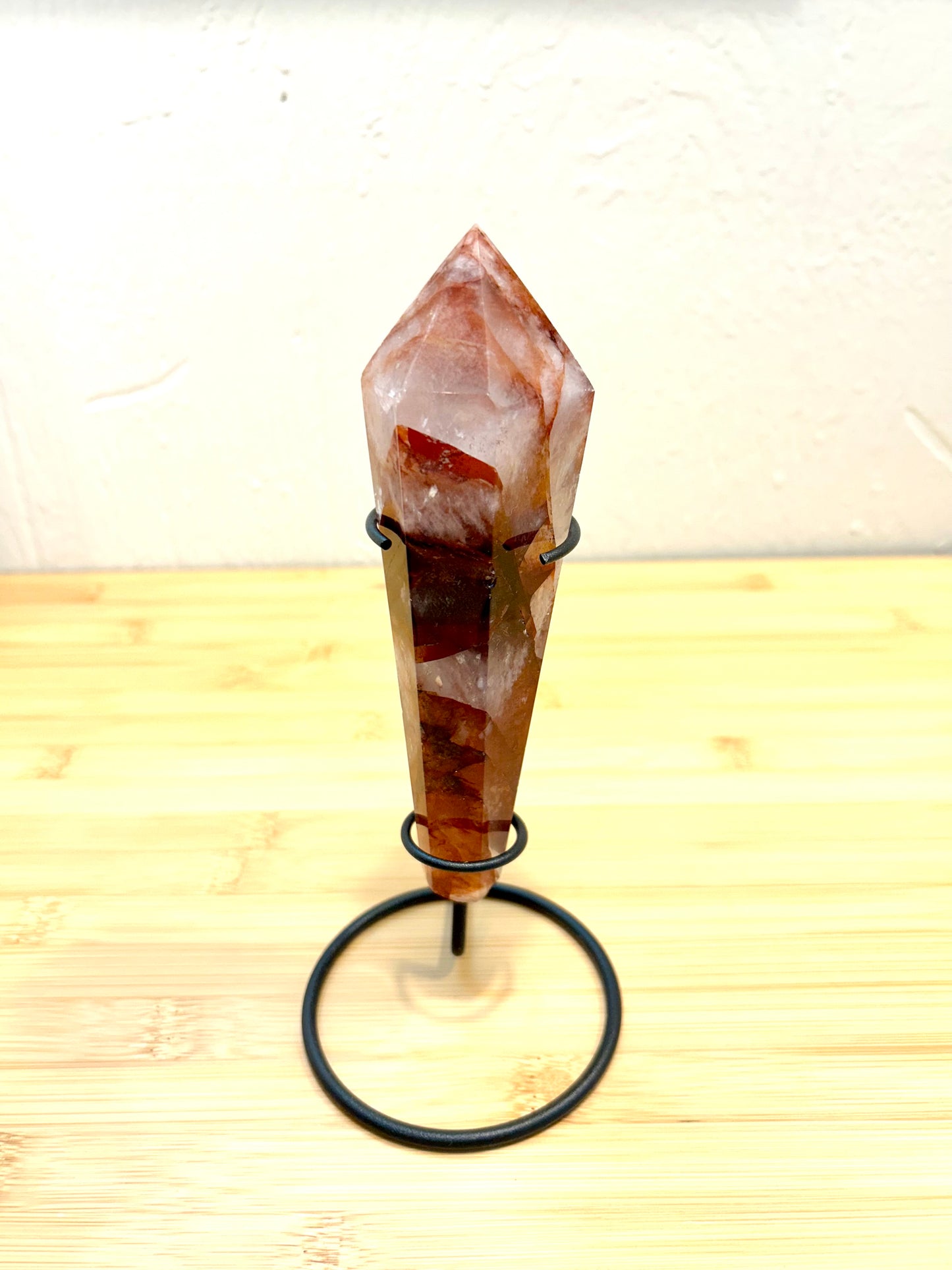 Fire Quartz Wand with Stand