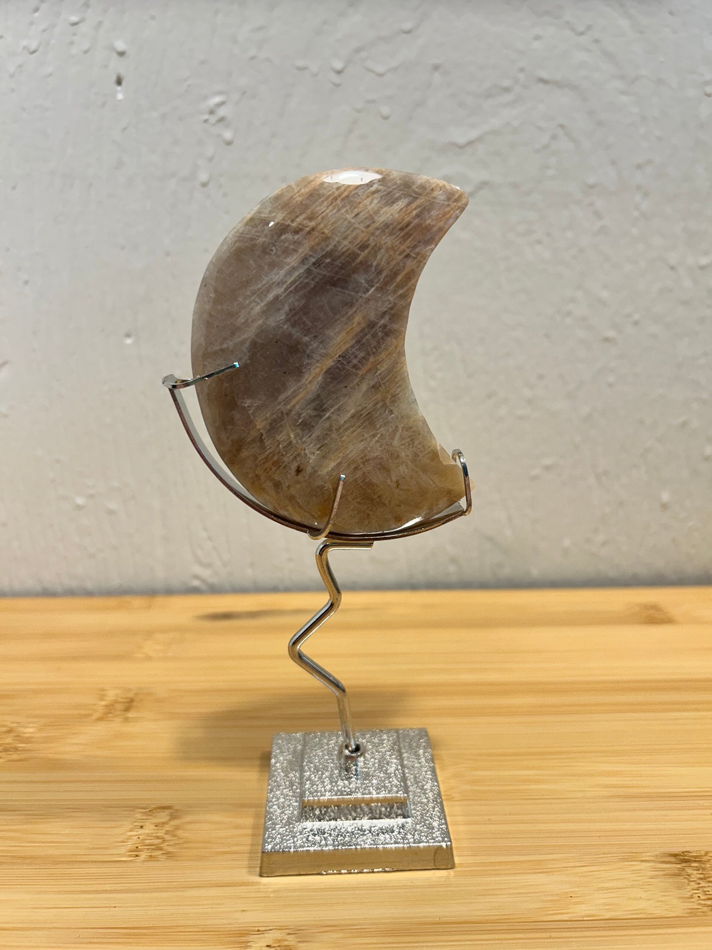 Moonstone Moon with Stand