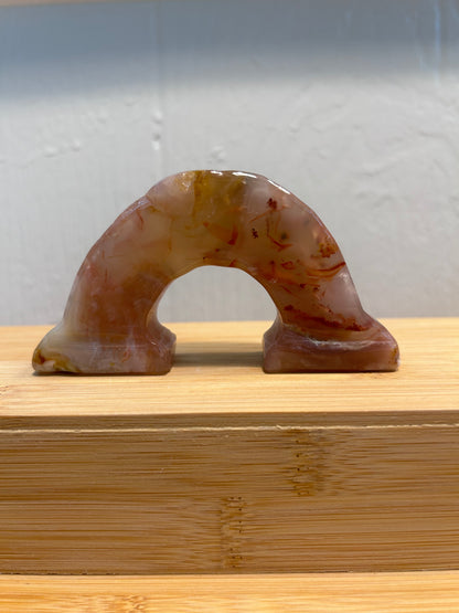 Rainbow Carving | Flower Agate