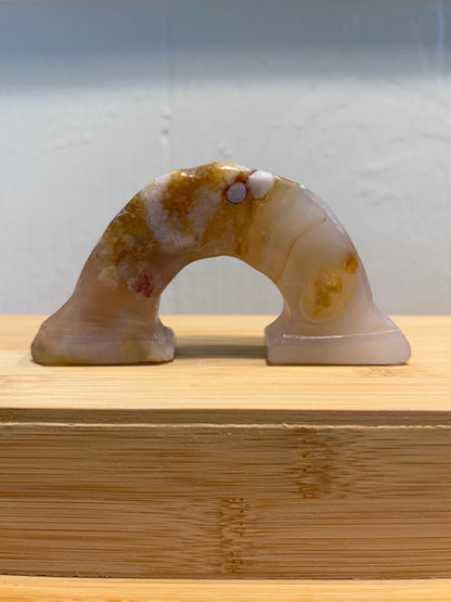 Rainbow Carving | Flower Agate