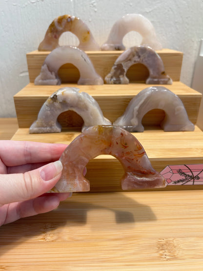 Rainbow Carving | Flower Agate