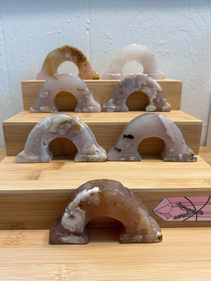 Rainbow Carving | Flower Agate