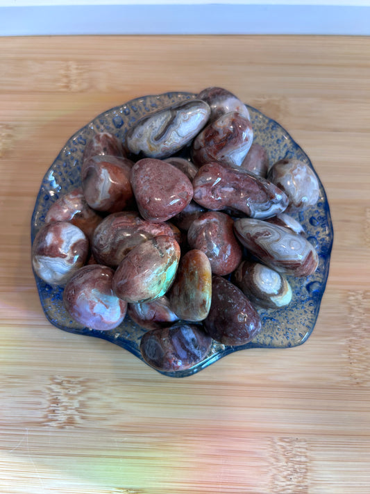 Mexican Crazy Lace Agate Tumble