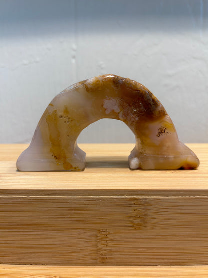 Rainbow Carving | Flower Agate