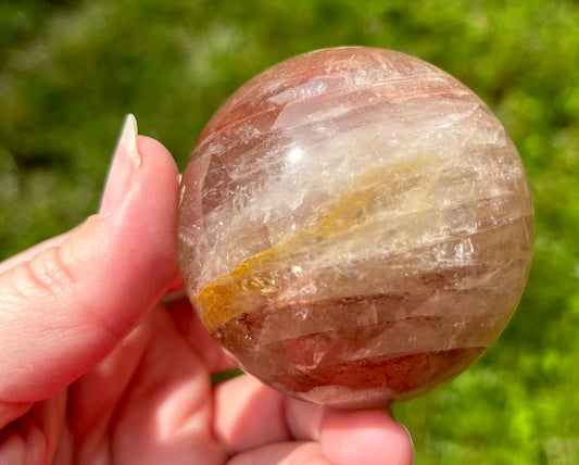 Fire Quartz/Hematoid Quartz Sphere A