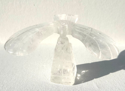 Clear Quartz Eagle Balance Bird with Stand