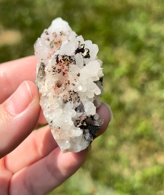 Quartz with Pyrite | B