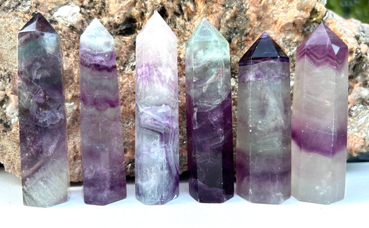 Rainbow Fluorite Towers | A - F
