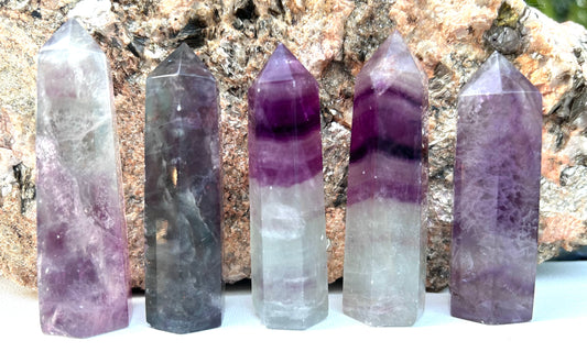 Rainbow Fluorite Towers | G - K