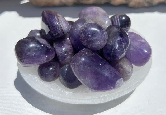 Chevron/Dream Amethyst Tumble