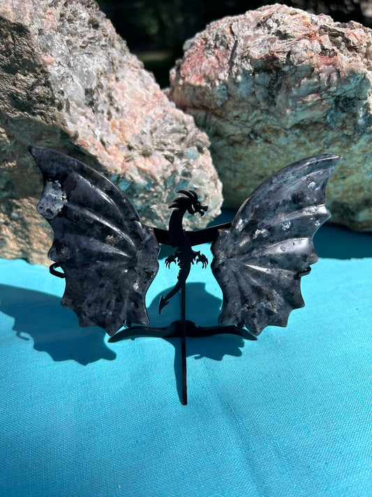 Larvikite Dragon Wings