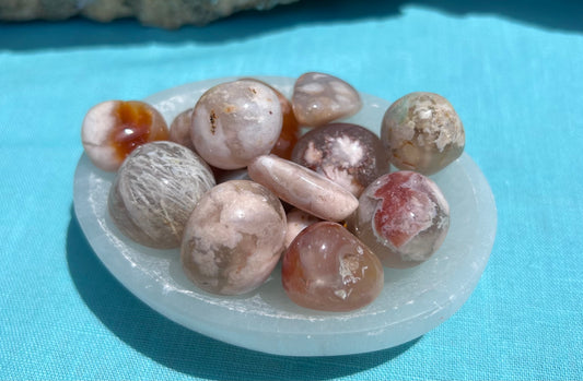 Flower Agate Tumble