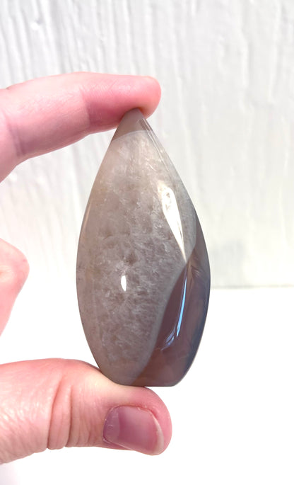 Agate & Quartz Tear Drop Free Form | A