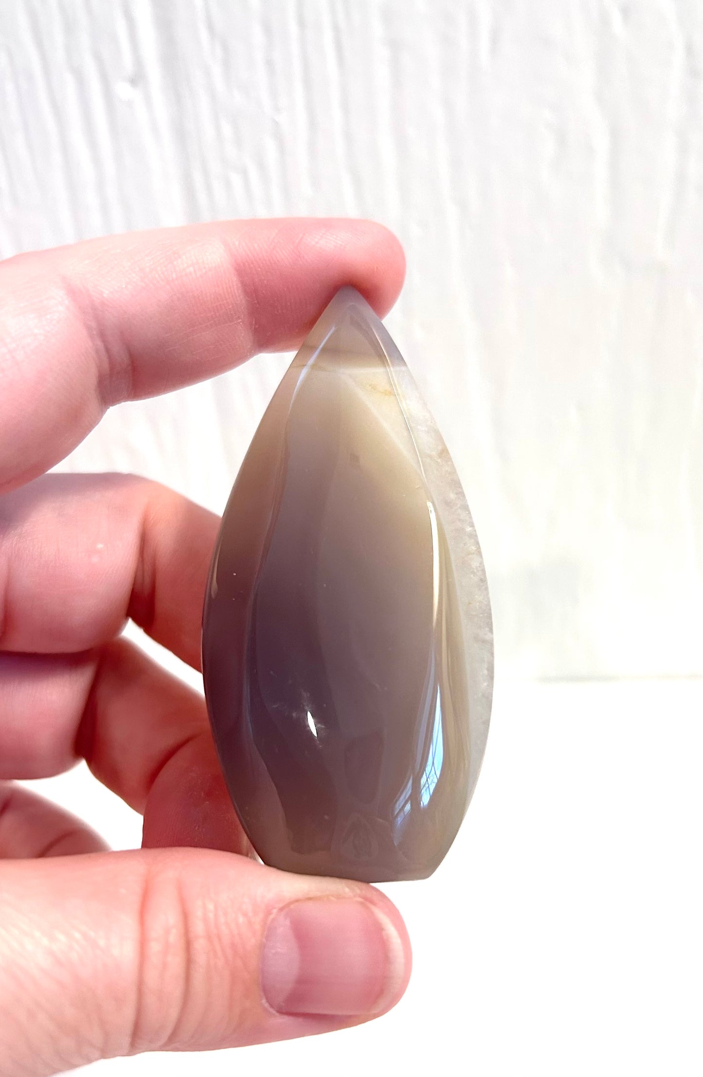 Agate & Quartz Tear Drop Free Form | A