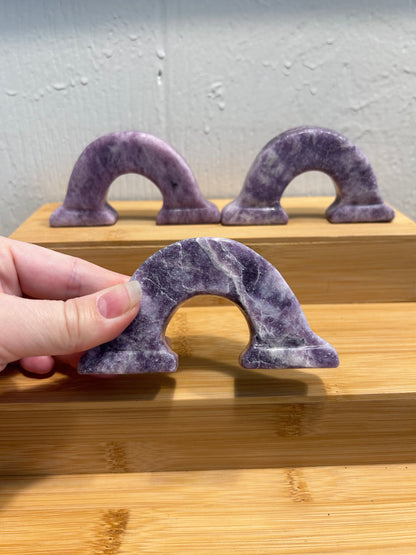 Rainbow Carving | Lepidolite