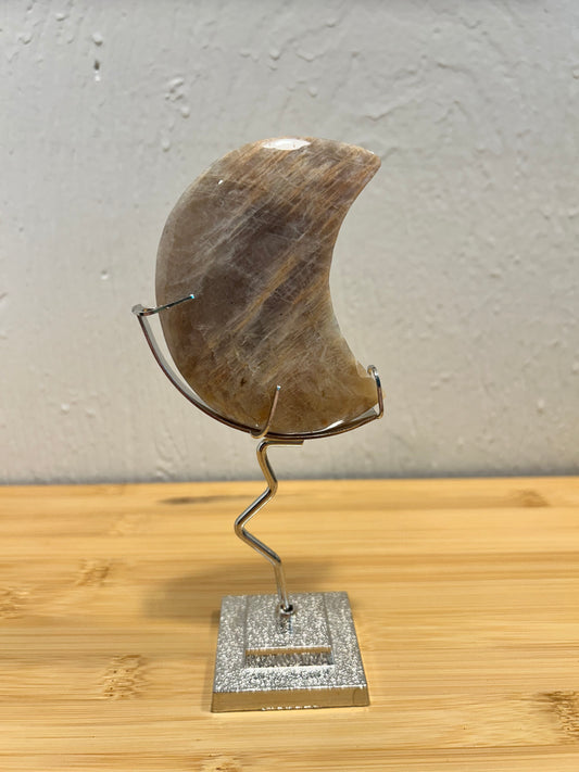 Moonstone Moon with Stand
