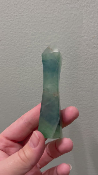 Blue & Green Fluorite Tower | B