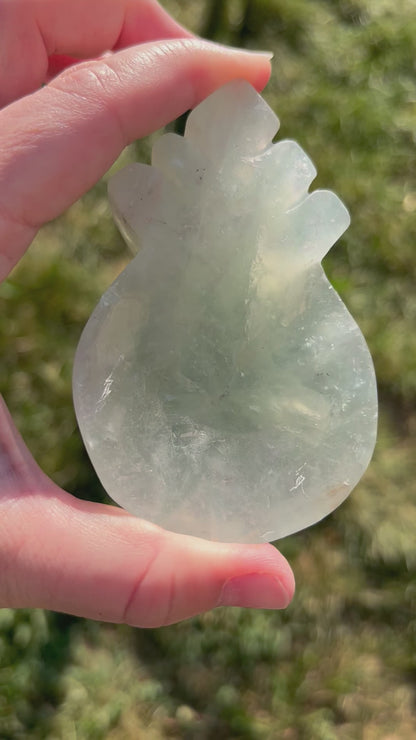 Fluorite Pineapple Bowl Carving | A - B
