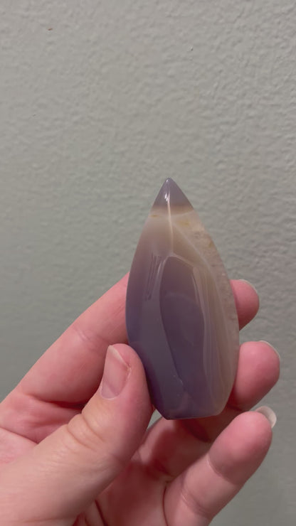 Agate & Quartz Tear Drop Free Form | A