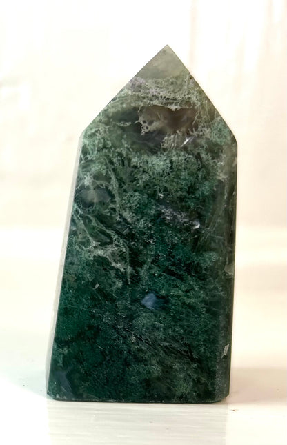 Moss Agate Obelisk (Small) | A - F