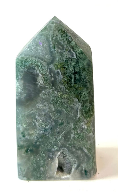 Moss Agate Obelisk (Small) | A - F